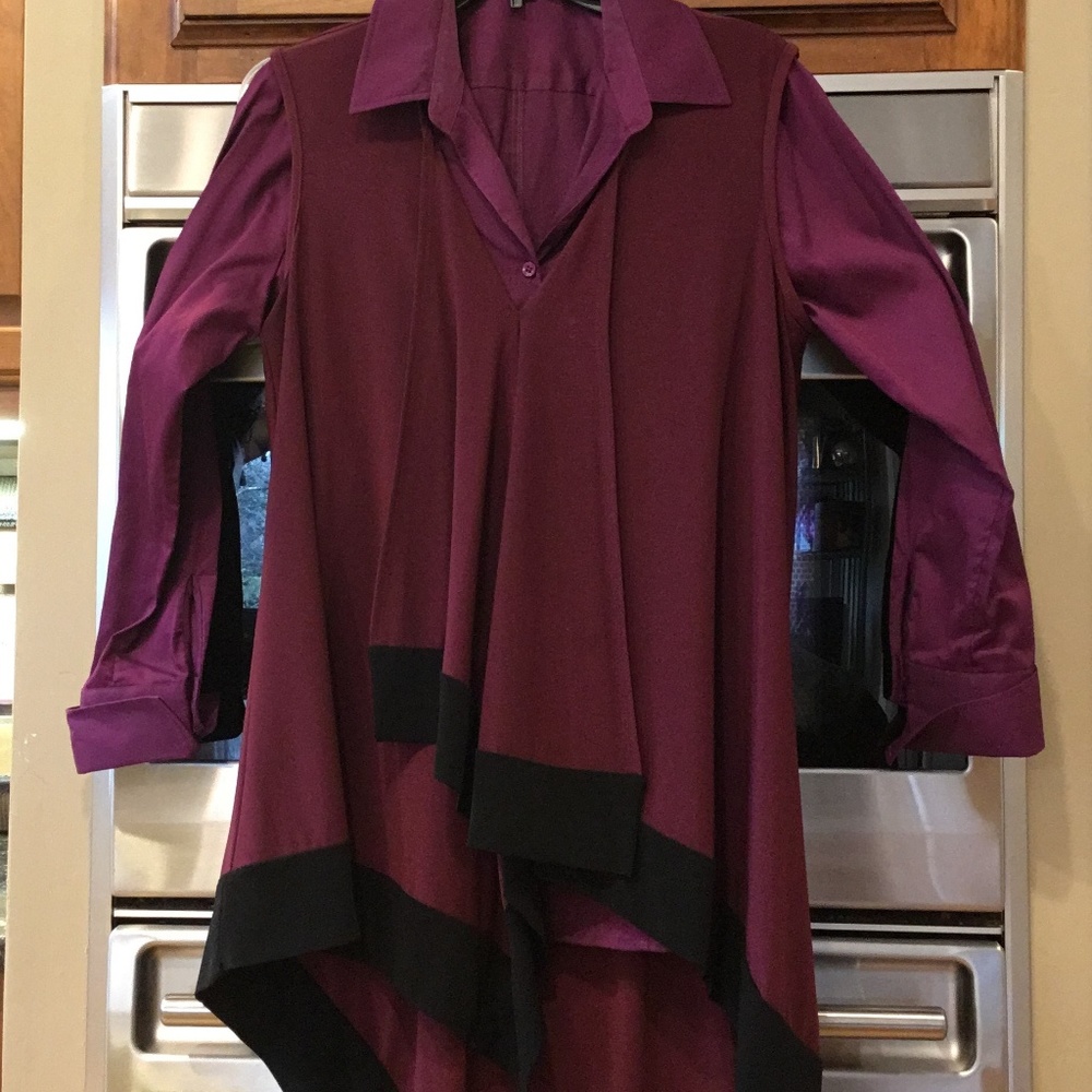 Purple Tunic with undershirt Joseph RIbkoff